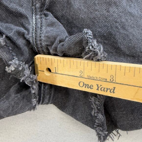 Levi's 501XX Shorts Women's 32 (14) Black 2.5" Short Button Fly Classic Raw Hem - Picture 11 of 13